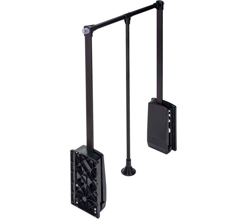 Penderie Rabattable Noire Pour Armoire Hang Largeur Réglable De 60 à 83 Cm