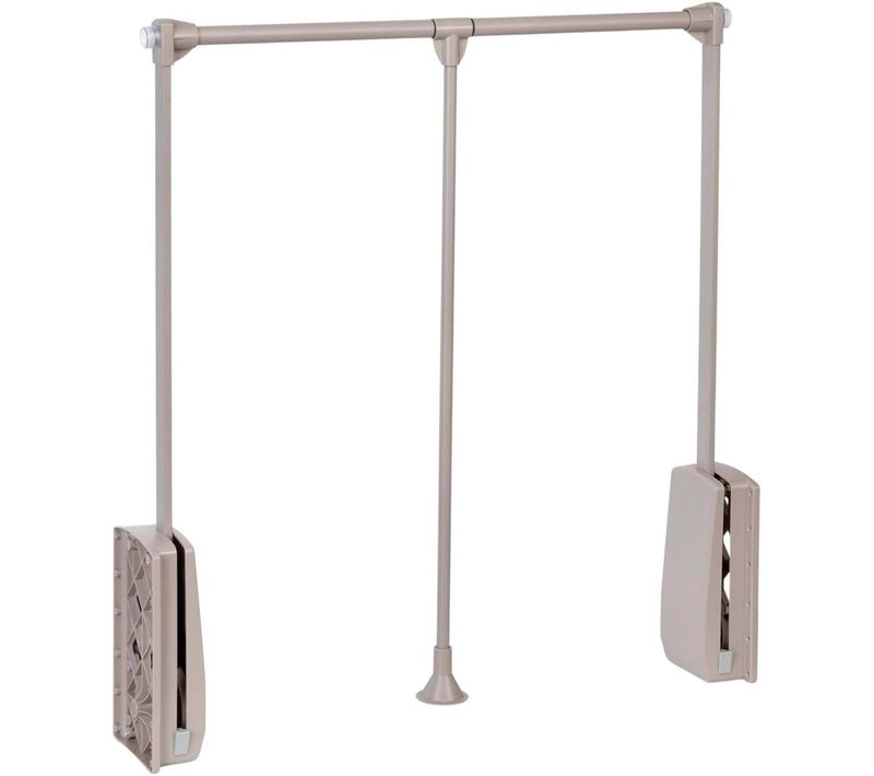 Penderie Rabattable Gris Pierre Pour Armoire Hang Largeur Télescopique De 60 à 83 Cm
