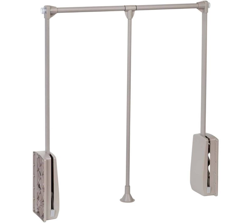 Penderie Rabattable Gris Pierre Pour Armoire Hang Largeur Télescopique De 83 à 115 Cm