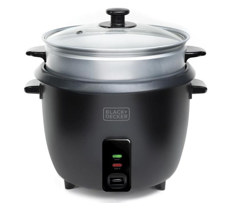 Cuiseur A Riz Multifonctions 700w 1,8l Couvercle Verre Panier Amovible