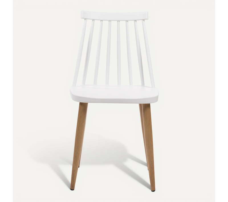 Chaise Sticks Blanche Moderne