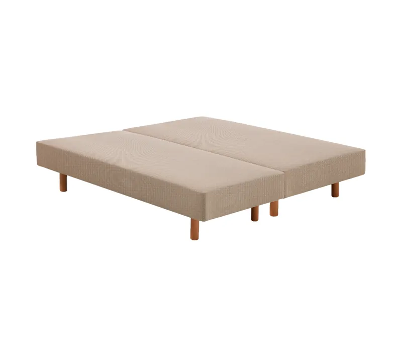Sommier tissu 2x80x200 cm FLEX ROYAL beige