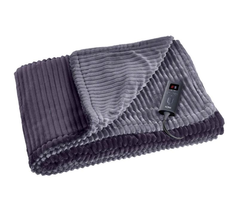 Plaid Chauffant 140x180 cm Gris - Ct8707