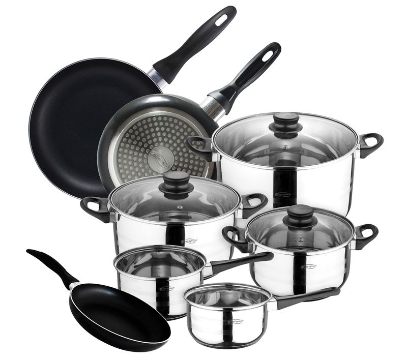 Ensemble De 8 Pièces + Ensemble De 3 Poêles À Frire 16/20/24 Cm