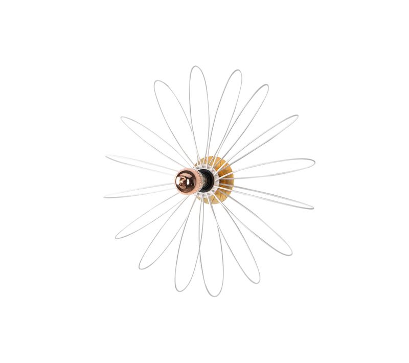 Applique Murale Interieur,  Lampe Murale Industrielle Bois, Blanc 58x12x58 Cm