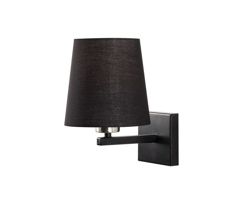 Applique Murale Interieur,  Lampe Murale Industrielle Bois, Noir 18x24x30 Cm