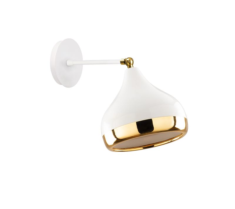 Applique Murale Interieur,  Lampe Murale Industrielle Bois, Blanc 17x28x28 Cm