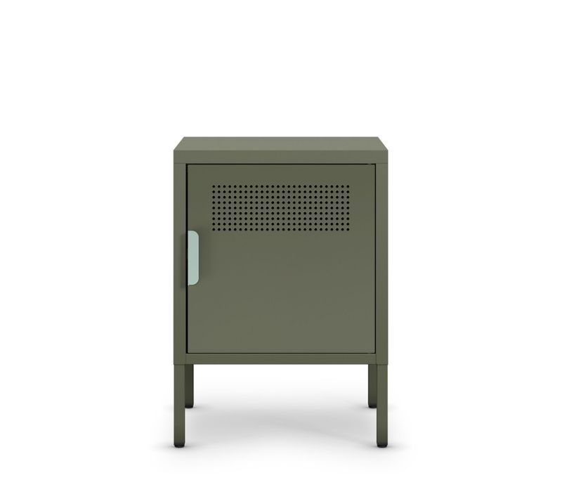 Table De Chevet 1 Porte En Métal L40cm