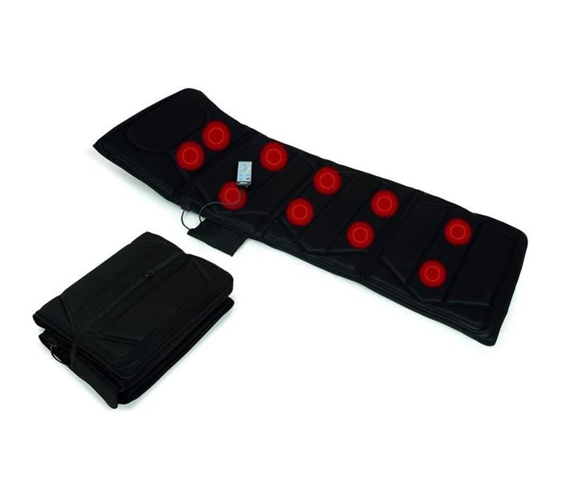 Matelas Massage - 6163 - 100% Polyester - 10 Moteurs - 5 Modes - 172 X 57 X 4cm - Noir
