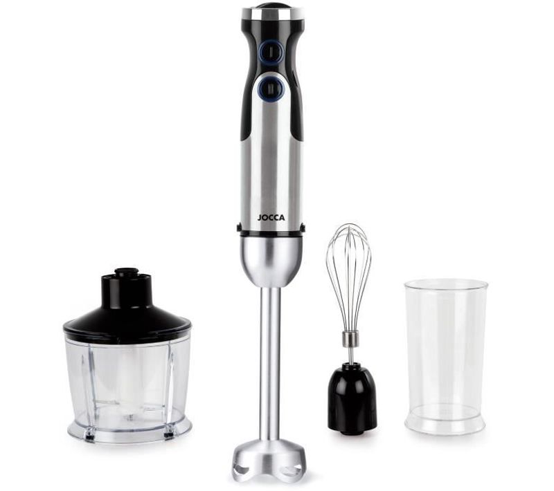 Mixeur Plongeant - Avec Accessoires - 1200 W - Noir Et Gris