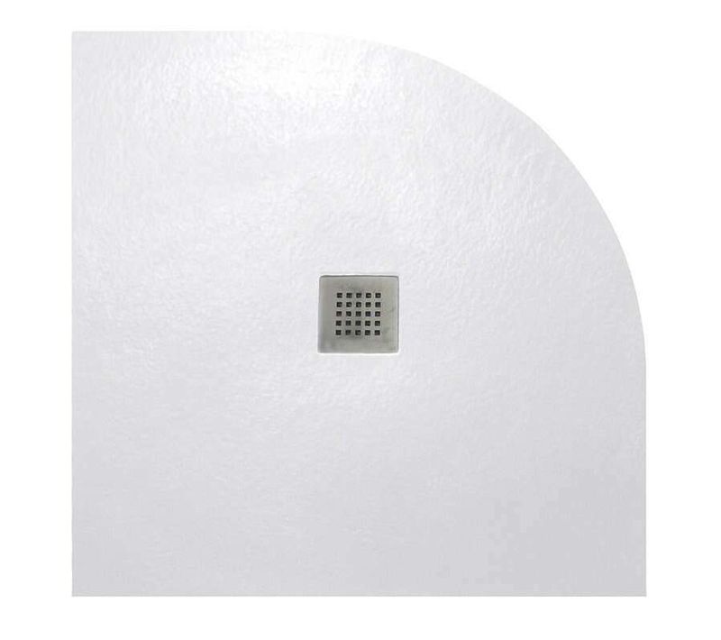 Receveur De Douche Quart De Cercle Strato 90 X 90 Cm - Blanc
