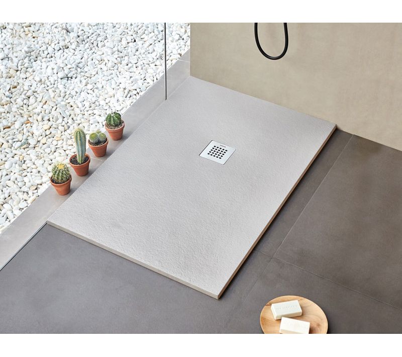 Receveur De Douche Rectangle Gris Strato - 140 X 100 Cm