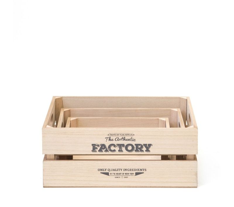 Factory Set 3 Cajas 17x28x15/32x23x12/27x18x10cm