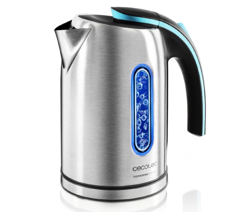 Bouilloire Électrique Thermosense 270 Steel, Bpa, 2200 W, Base 360º, Filtre Anticalcaire, Do
