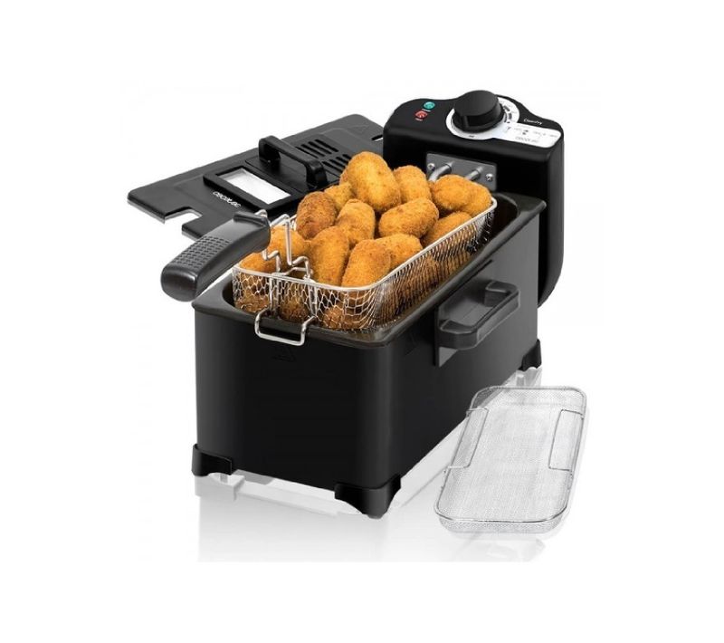 Friteuse Électrique Cleanfry 3 L. 3 L, Jusqu’à 190 ºc, Cuve Émaillée