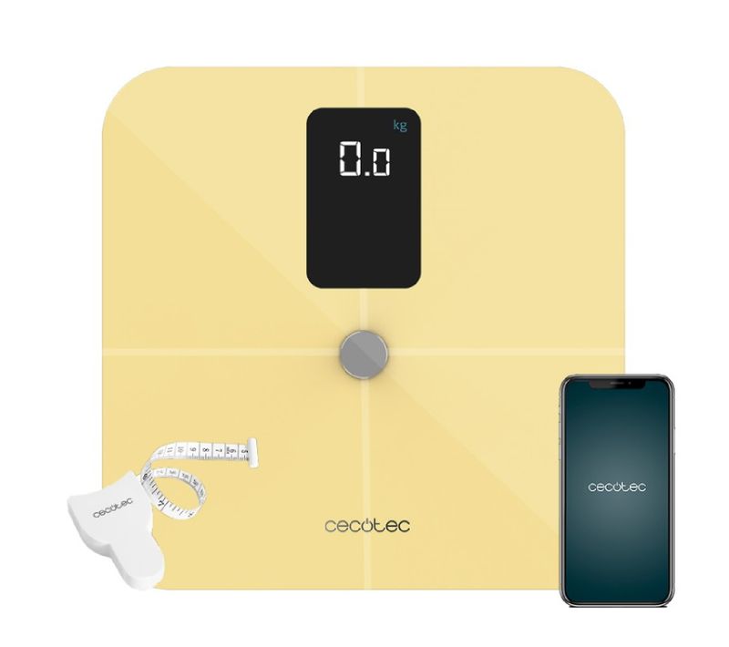 Pèse-personne Intelligent Surface Precision 10400 Smart Healthy Vision Yellow. Mesure De La