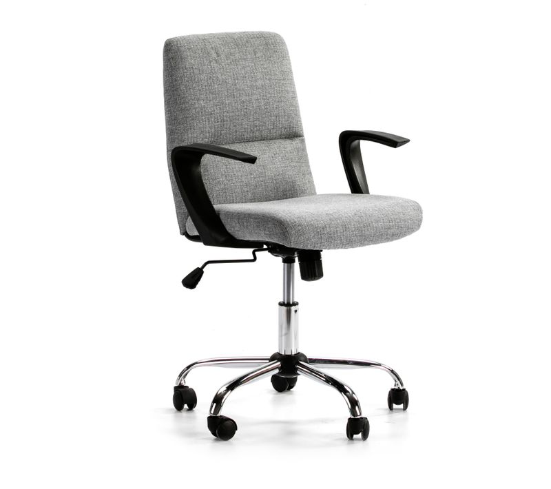 Fauteuil De Bureau Relevable Et Reclinable Teo ,couleur Gris Clair