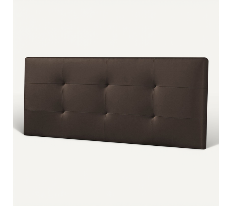 Tête De Lit Carla 140x60 Cm Chocolat, Rembourrée De Mousse