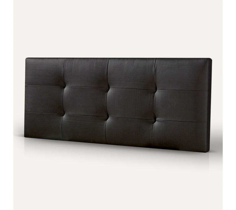Tête De Lit Carla 140x60 Cm Noir, Rembourrée De Mousse