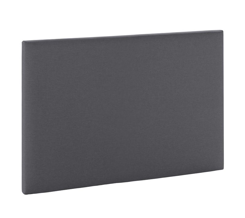Tête De Lit Aura Recouverte De Tissu Gris Foncé 90x60 Cm