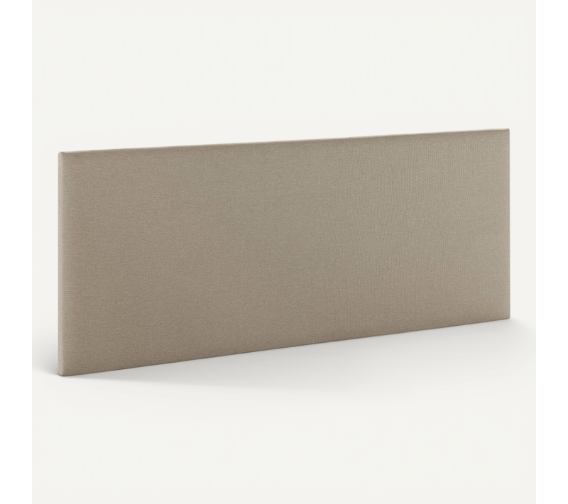 Tête De Lit Aura Tapissée En Tissu Beige 140x60 Cm