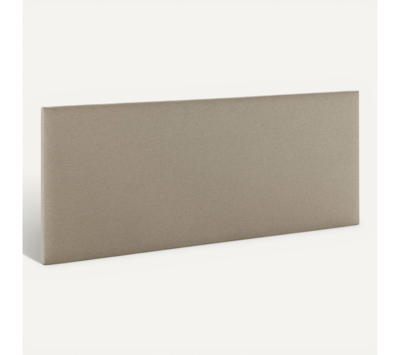 Tête De Lit Aura Tapissée En Tissu Beige 160x60 Cm