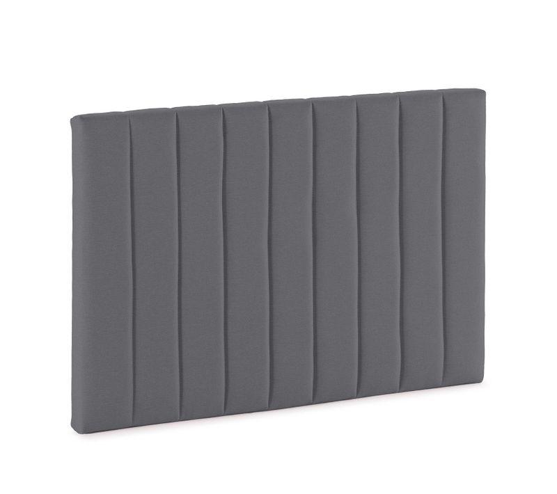 Tête De Lit Tapissée Eris 90x60 Cm Gris Foncé