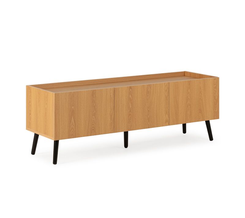 Meuble TV Siren 3 Portes Couleur Chêne