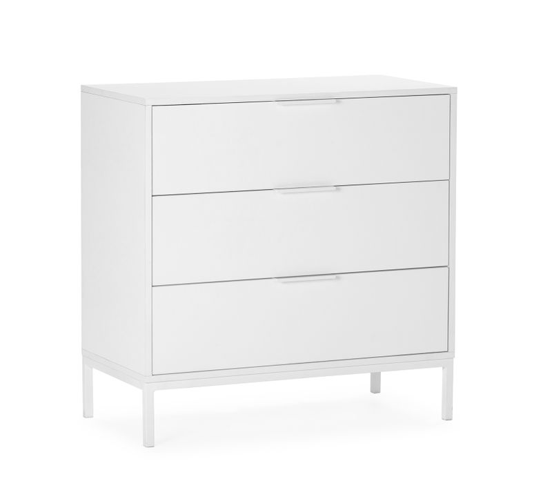 Commode Auri 3 Tiroirs Couleur Blanc