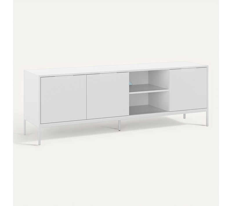 Meuble TV Auri 3 Portes Couleur Blanc