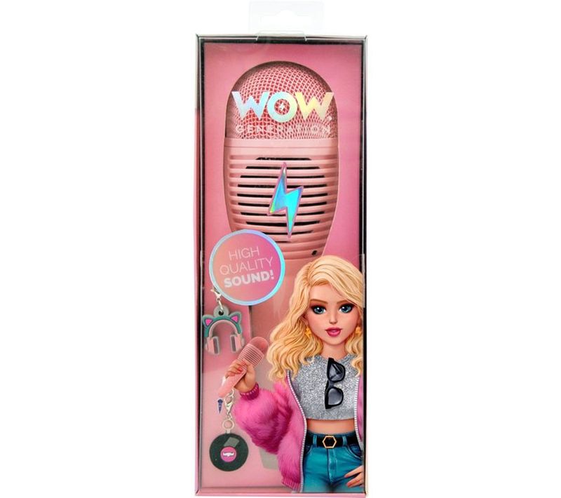 Microphone Karaoké Enfant Rose Rechargeable Bluetooth Avec Enregistreur