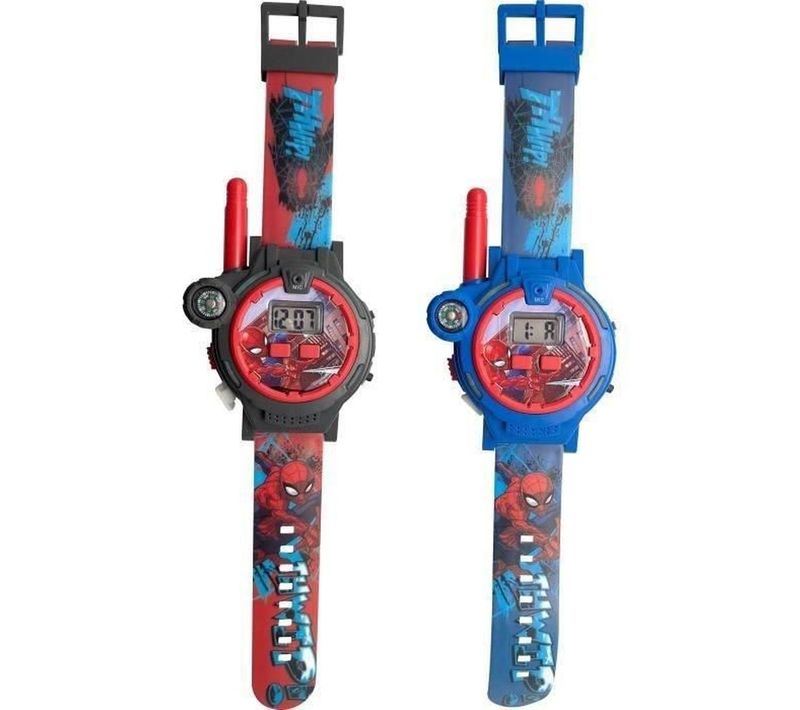 Montre 2-en-1 Talkie-walkie Spider-man Pour Enfant - Paire, LCD, Portée 200 M