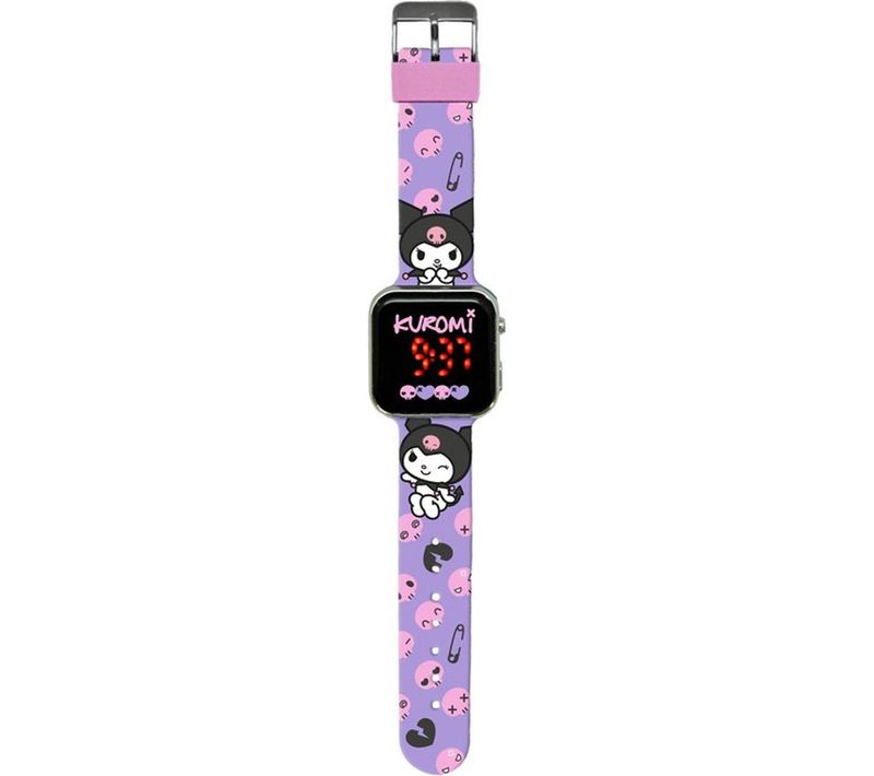 Montre Digitale Kuromi Pour Enfants – LED Rouge, Bluetooth Et Alarme Vibrante