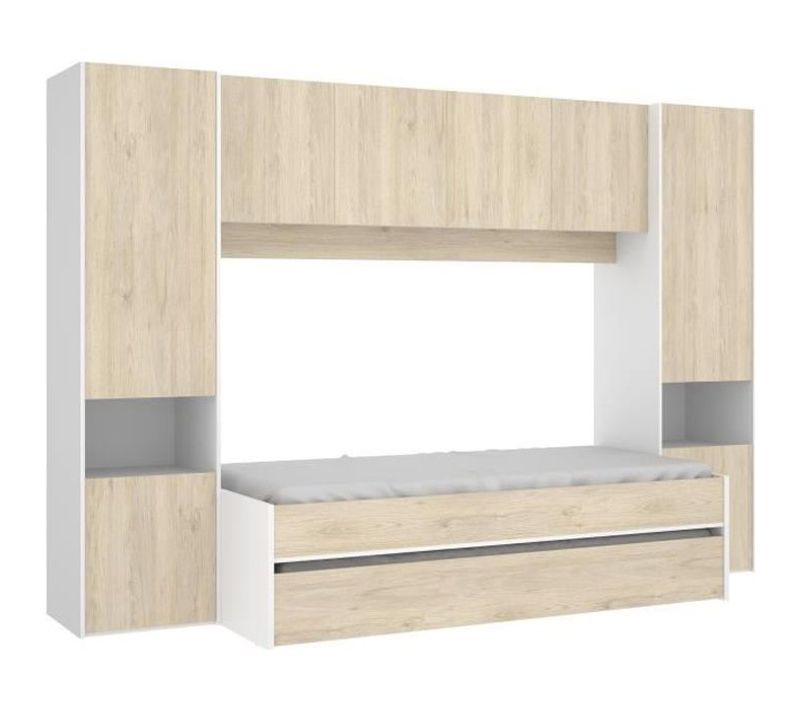Lit Gigogne Enfant Avec Multiples Rangements - 90 X 190 Cm - Kwai