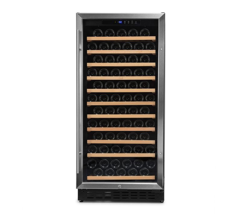 Cave à Vin 110 Bouteilles Inox Chr 1t - Vitrée