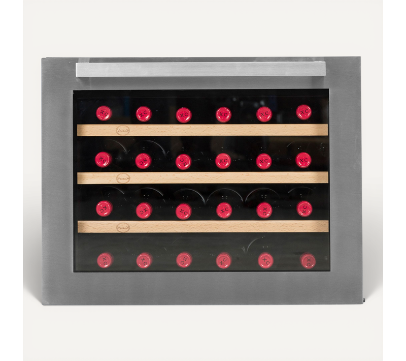 Cave à Vin 24 Bouteilles Design Inox