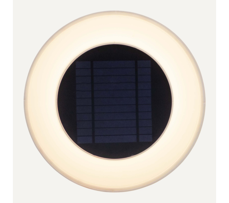 Applique Murale Ronde Recharge Solaire Wally 27 Cm De Diamètre