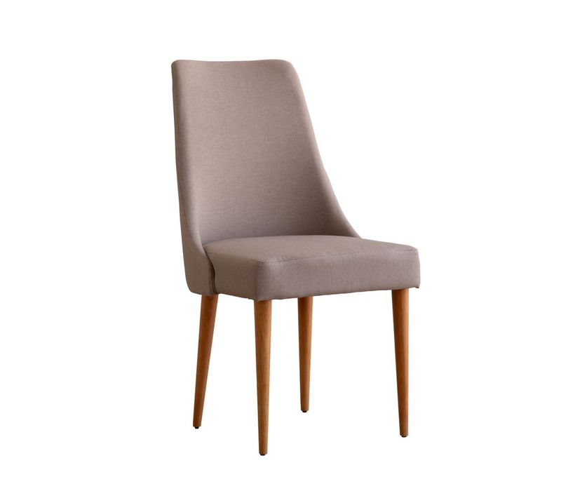 Chaise Rembourrée En Bois Gris (633) 52x96