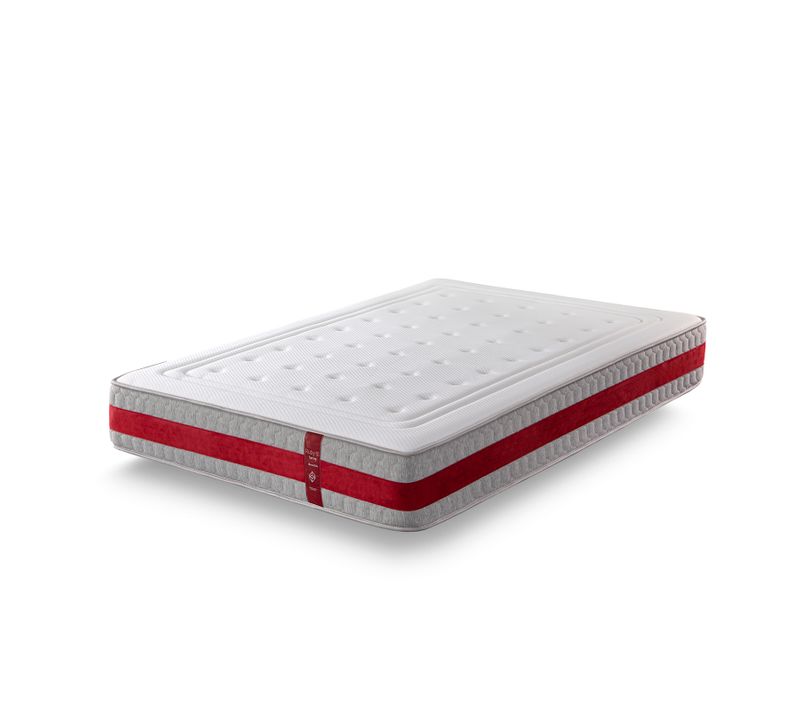 Matelas à Ressorts Ensachés 80x190 Cm RUBY SPRING - Épaisseur 30 Cm - Mi-ferme