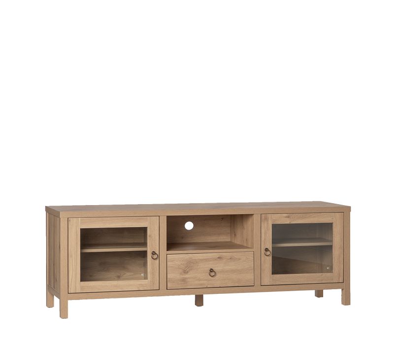 Meuble TV En Bois Naturel 160x60cm
