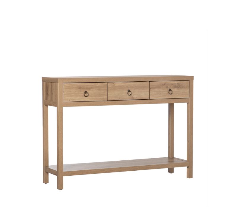 Table Console En Bois Naturel 120x85cm