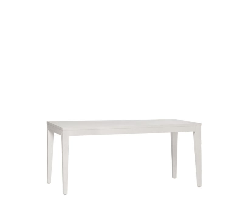 Table Basse Fixe En Laqué Blanc 100x45cm