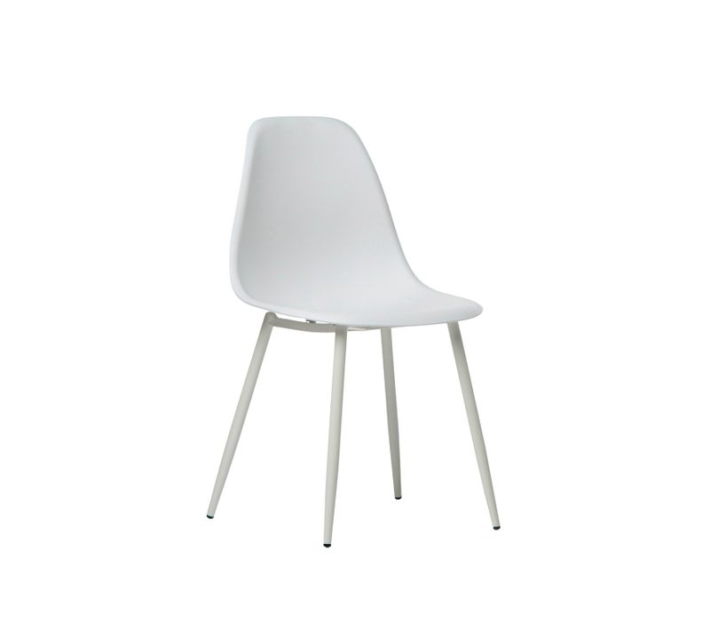 Chaise De Cuisine En Plastique Blanc 45x80cm