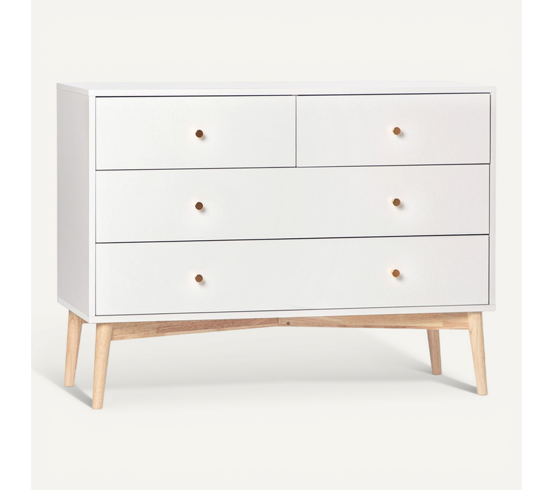 Commode En Laqué Blanc 100x76cm