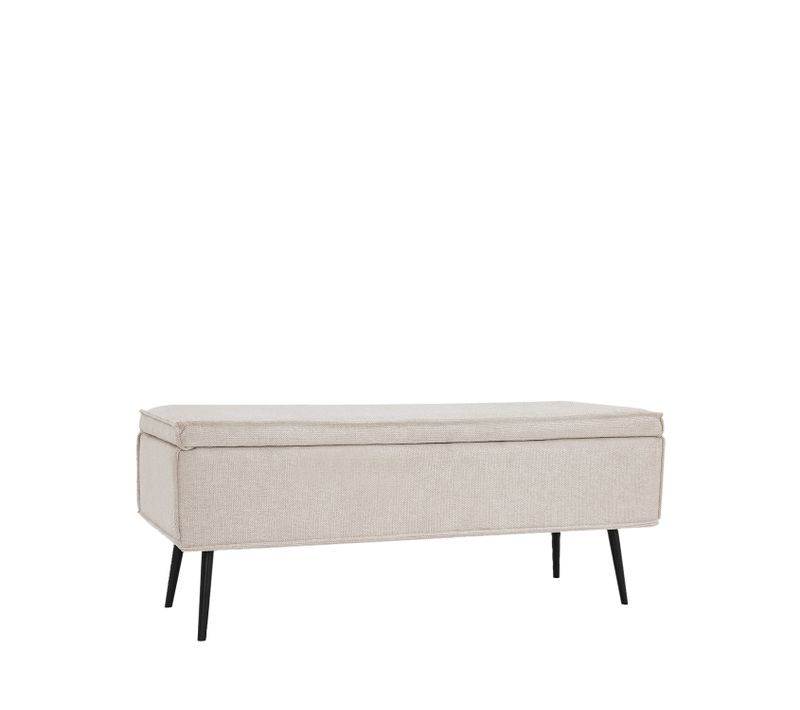Coffre En Tissu Beige 109x43cm