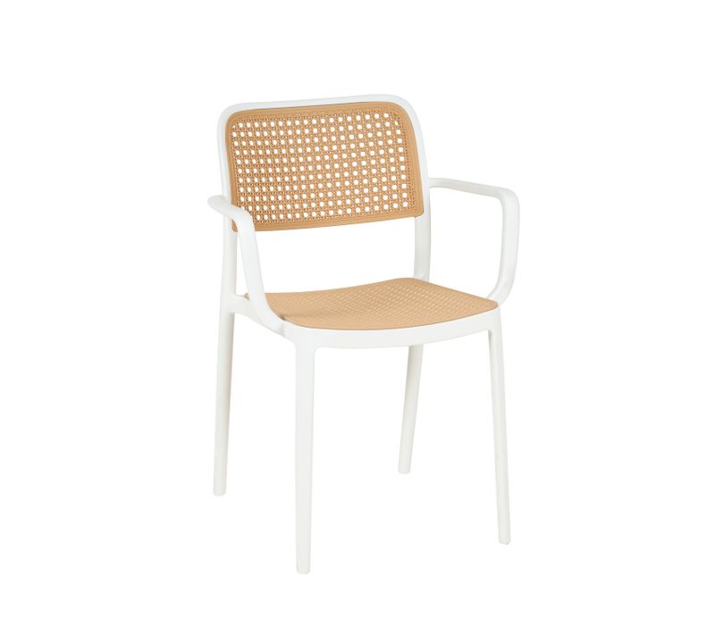 Chaise D'extérieur En Plastique Blanco-natural 57x81cm