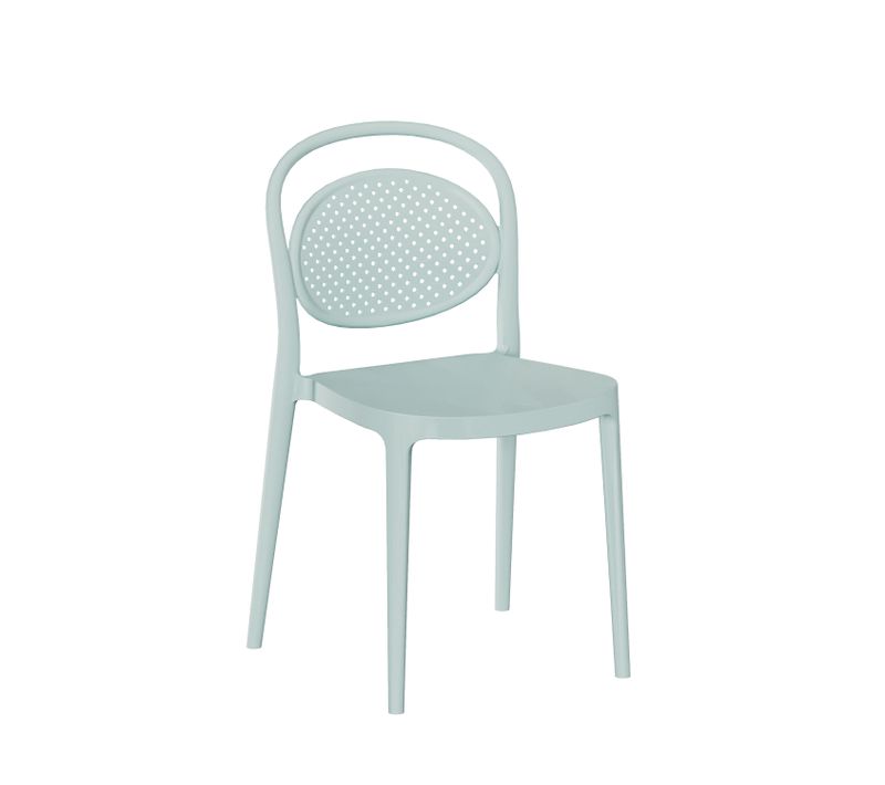 Chaise D'extérieur En Plastique Menthe 43x80cm