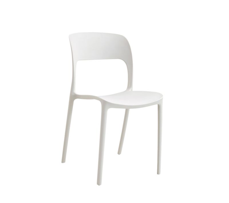 Chaise D'extérieur En Plastique Beige 46x83cm