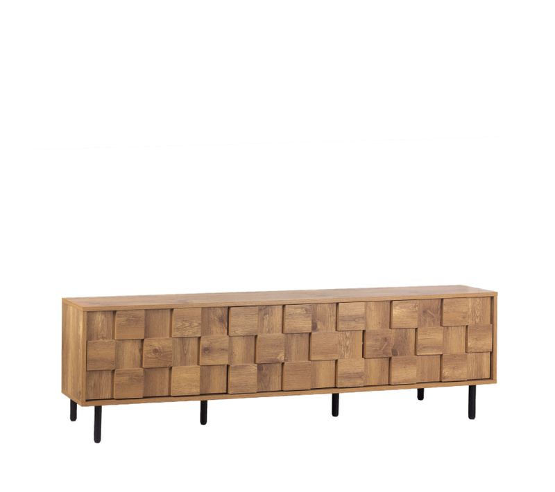Meuble TV En Bois Naturel 160x49cm