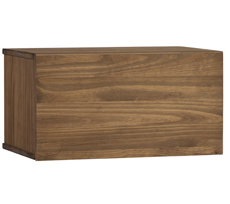 Table De Chevet Flottante En Bois Noyer 45x25cm